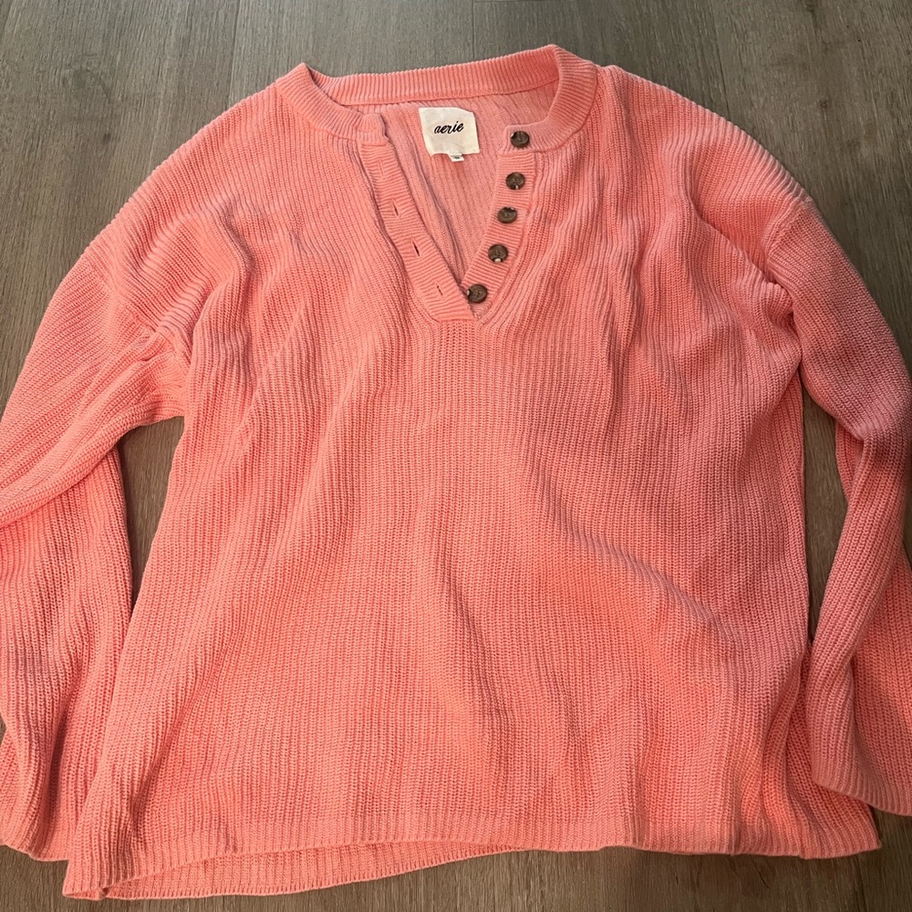 Aerie pink sweater